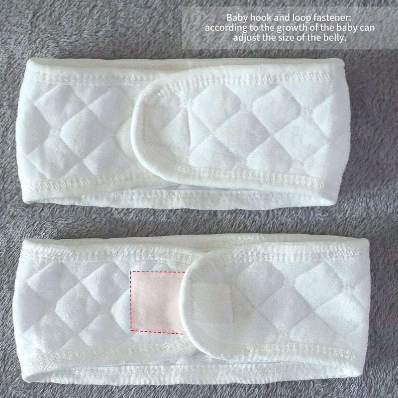 Topwon 10 Pcs Baby Belly Band Newborn Belly Binder Infant Umbilical Cord Band Belly Button Warp Registry Must Haves Gift Cotton - Image 3