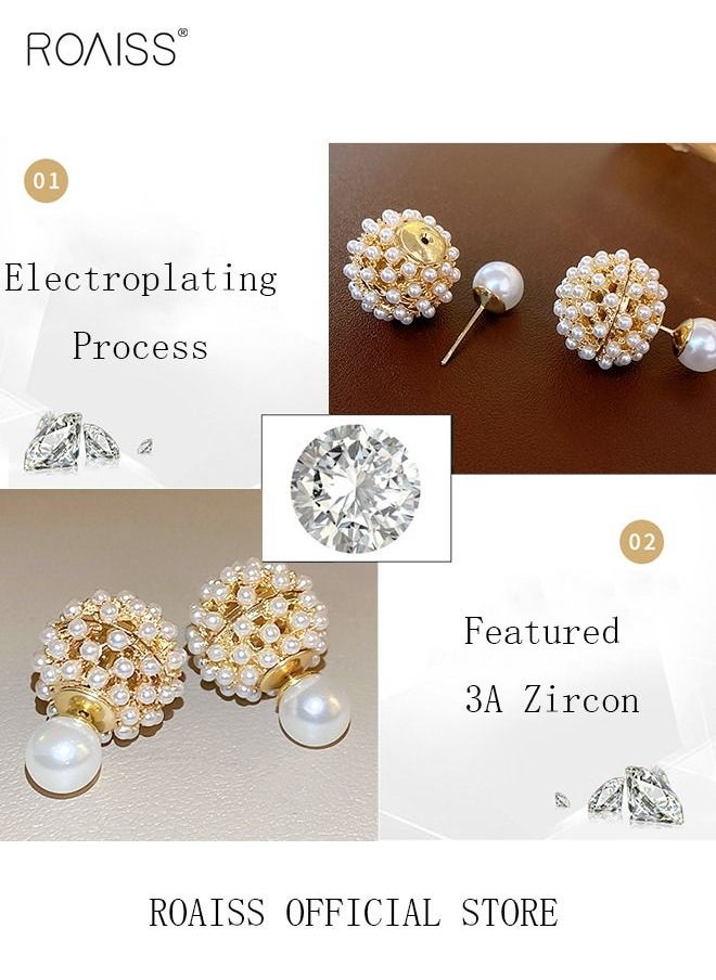 Silver needle two wearing pearl hydrangea flower earrings fashion elegant temperament earrings Chinese style new earrings female - pzsku/ZB946D61F5D0E951136F1Z/45/_/1686812687/fbe2ff20-3bd1-4979-82fa-f8af9a965f61