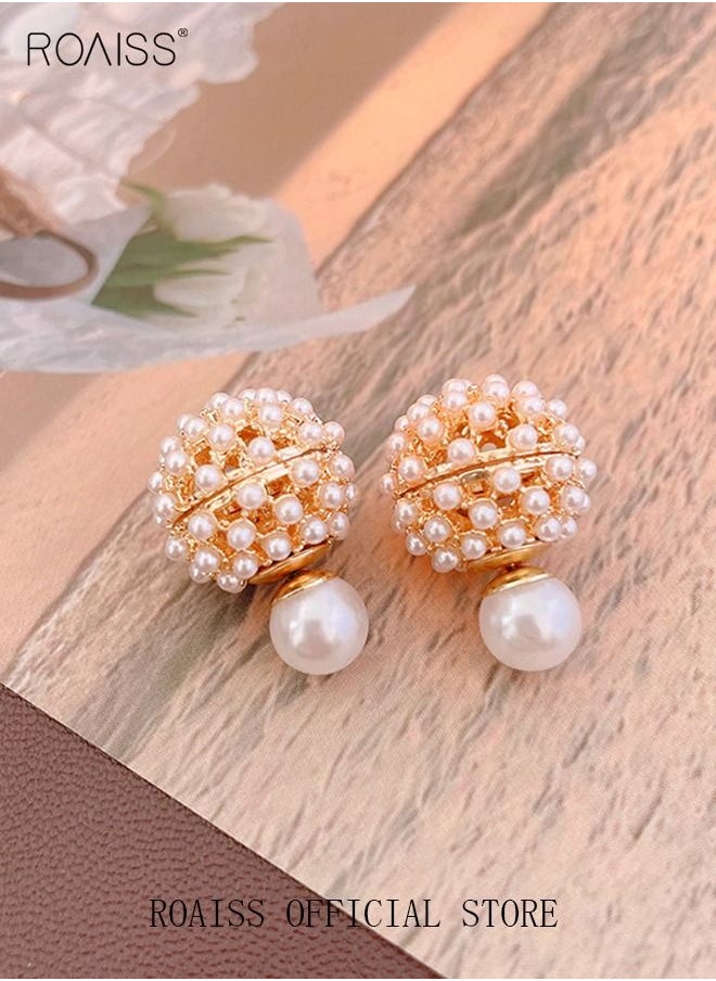 Silver needle two wearing pearl hydrangea flower earrings fashion elegant temperament earrings Chinese style new earrings female - pzsku/ZB946D61F5D0E951136F1Z/45/_/1686812689/003fa901-ee95-463c-a15f-aca55c5b2b71