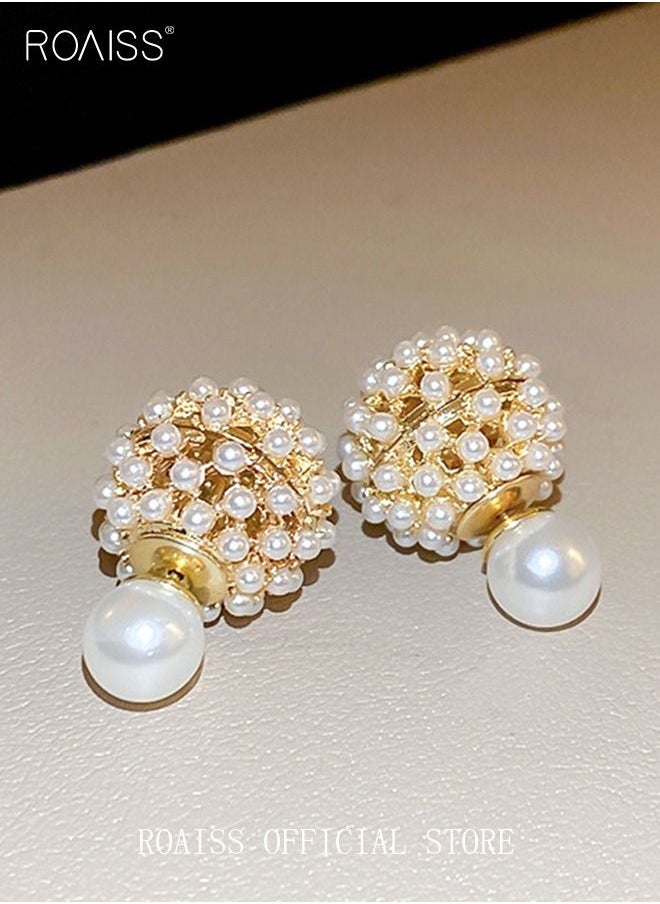 Silver needle two wearing pearl hydrangea flower earrings fashion elegant temperament earrings Chinese style new earrings female - pzsku/ZB946D61F5D0E951136F1Z/45/_/1686812689/894381db-41d3-494e-bd4c-5a170c9864e6