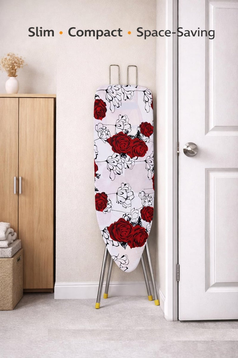 Maanit Wooden Heavy Self Standing Ironing Board/Table 18 Inch | Foldable Portable Iron Board with Iron Stand | Strong Stable Base for Home Use - Image 3