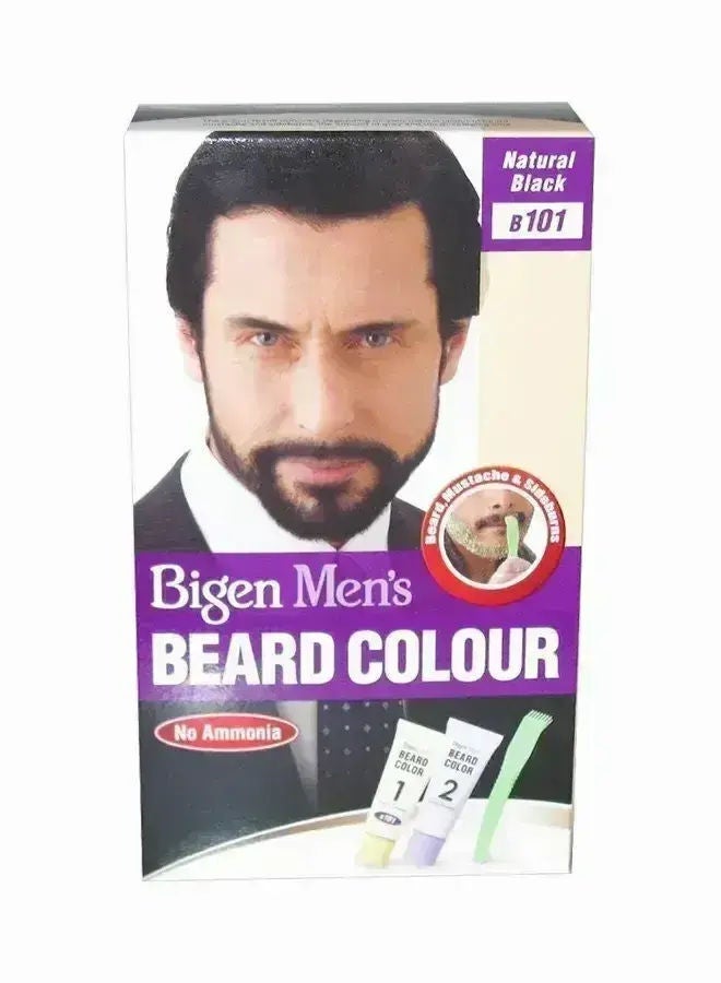 Bigen Men's Beard Colour, B101 Natural Black 