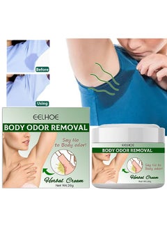 Body Odor Removal, Armpit Odor Cream Body Odour Remover Cream, Herbal Body Odor Remover Cream Underarm Sweat Deodorant For Man Woman Reduce Sweat And Eliminate Smell