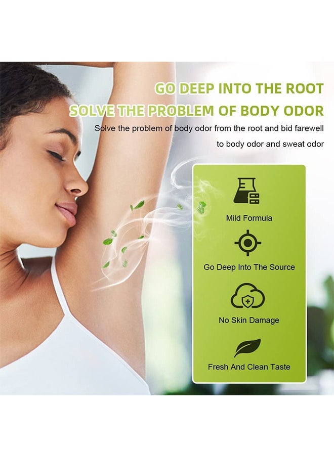EELHOE - Body Odor Removal, Armpit Odor Cream Body Odour Remover Cream, Herbal Body Odor Remover Cream Underarm Sweat Deodorant For Man Woman Reduce Sweat And Eliminate Smell - Image 1