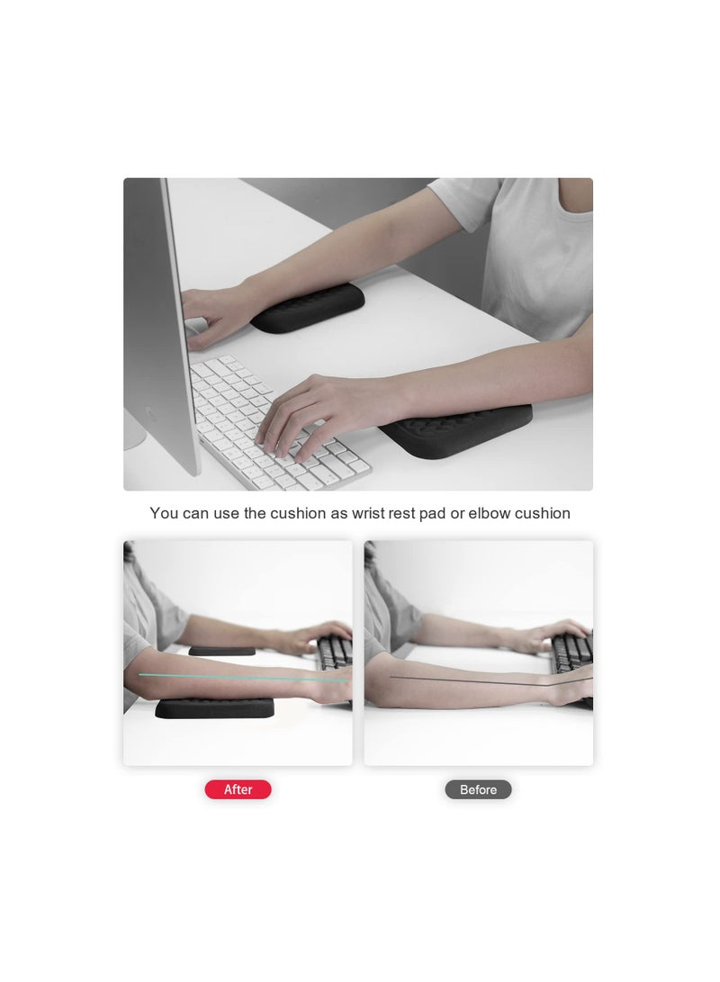 SOLARAE 2 Pcs Elbow Rest Pads for Desk, Wrist Rest Pad, Arm Support Mouse Pad, Relieve Elbow Pain, Comfortable Armrest Pad (6.3x4.3x0.76 inches) for Enhanced Desk Ergonomics. - Image 5