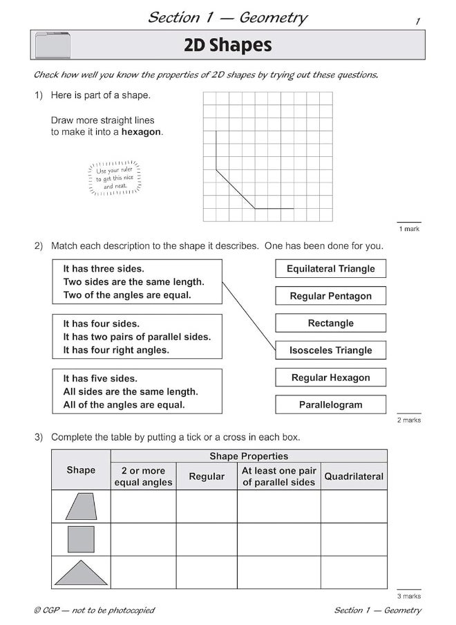 KS2 Maths SAT Buster: Geometry, Measures & Statistics - Book 1 (for the 2022 tests)  - Image 4