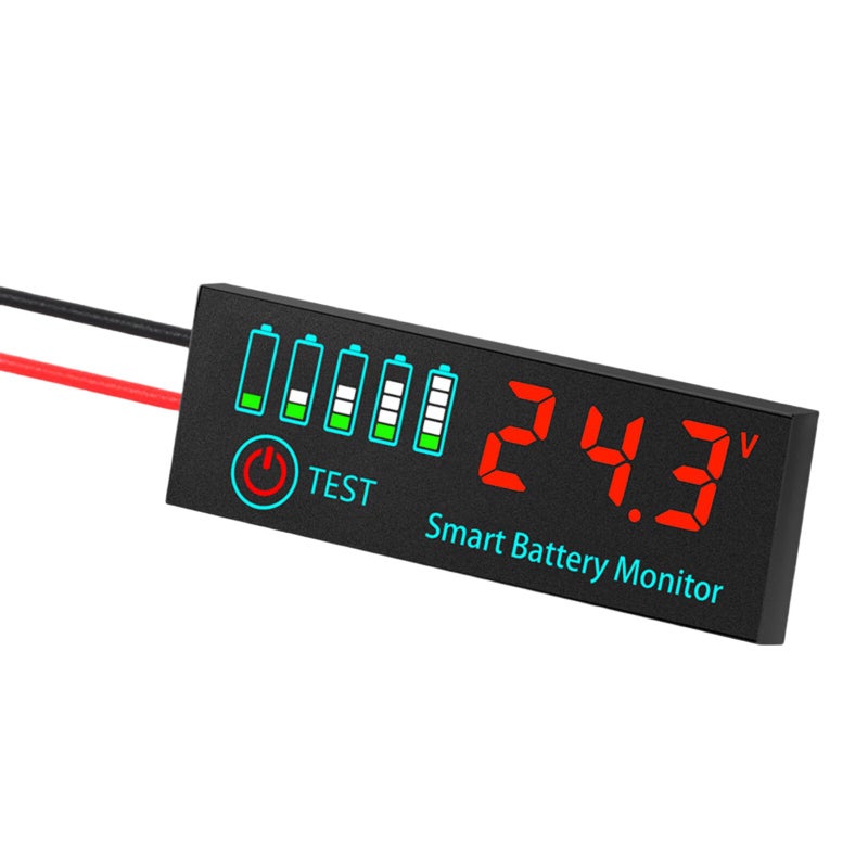 Red LED Display Battery Voltage Capacity Meter For Automotive Circuits Easy Installation - Image 4