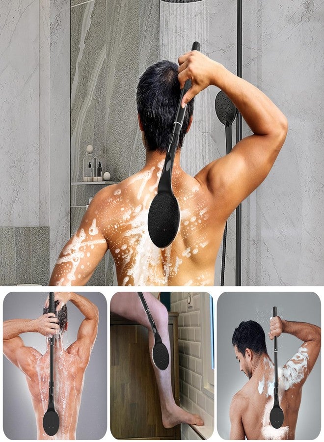 Gobiteli Back Scrubber for Shower,25" Long Handle Shower Brush for Body Exfoliator and Deep Clean,Back Washer for Shower for Men,Women and Elderly - Image 5