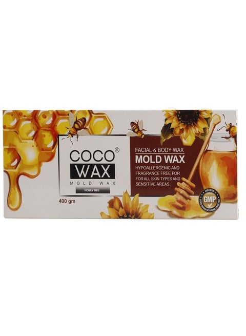 شمع جوز الهند للوجه والجسم بقوالب عسل النحل - 200 جرام