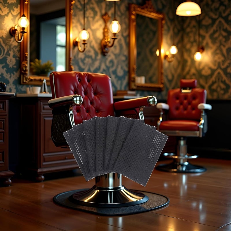 Calsgkspray 10PCS Black Magic Bangs Hair Pad Plastic Paste Posts Square Hair Pad Hair Styling Tool Barber Acessories Hair Holder Barber Grippers Clips and Barrettes - Image 5