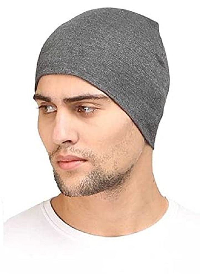 ATABZ Grey Cotton Skull caps Under Helmet Head wear - Image 1