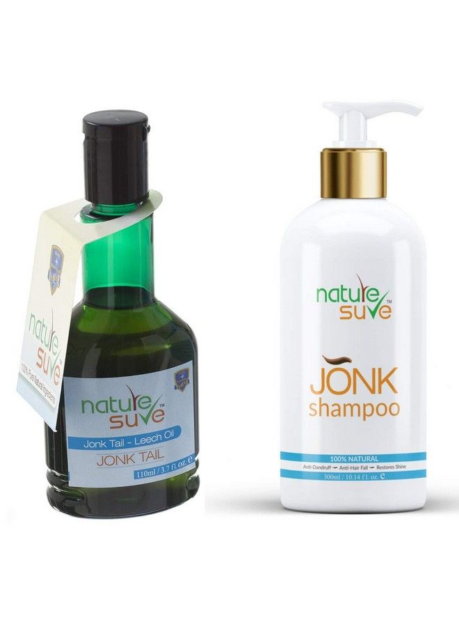 Nature Sure Combo Jonk Tail Leech Oil (110Ml) & Jonk Shampoo Hair Cleanser For Men & Women (300Ml) - Image 2