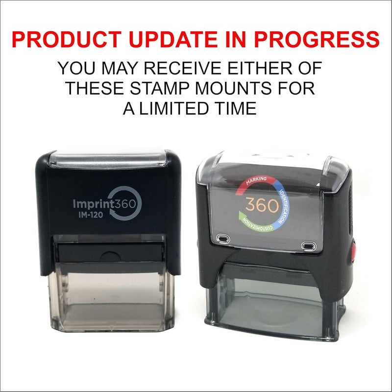 Supply360 سابلاي 360 AS-IMP1047 - معتمد ليكون نسخة حقيقية ودقيقة من الأصل مع خط التوقيع، ختم مطاطي ذاتي الحبر عالي الجودة تجاري ثقيل، حبر أحمر، حجم البصمة 9/16 × 1-1/2 بوصة - Image 2