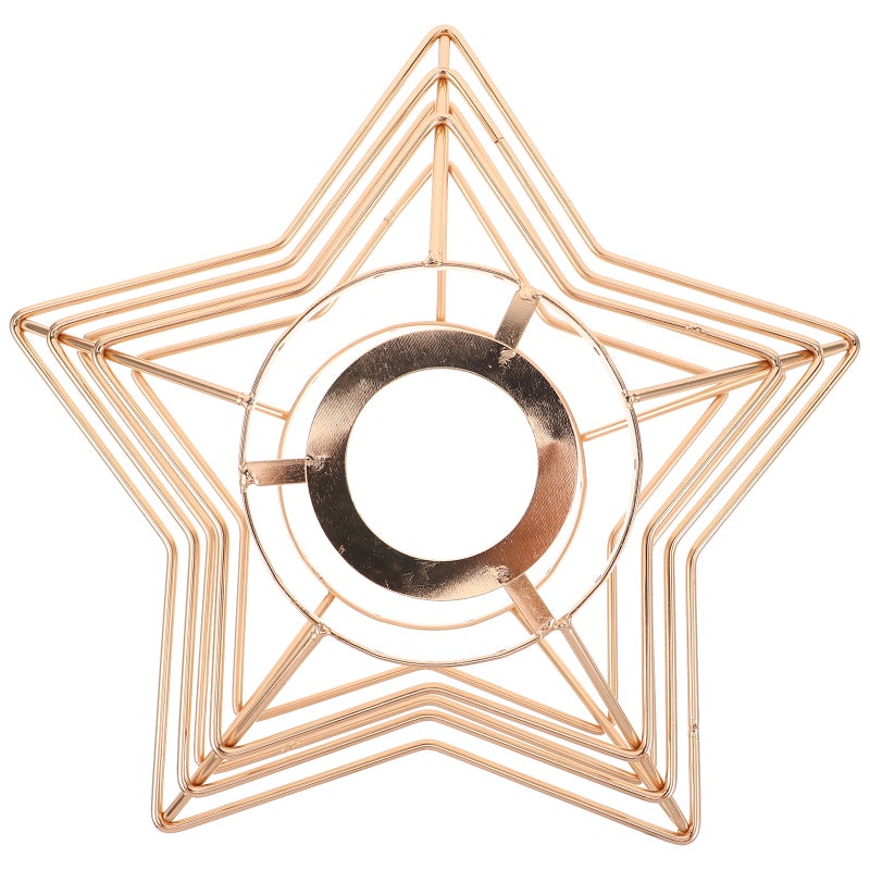 Cover: E27 Metal Lamp Shade Wire Cage Light Cage - Vintage Lampshade Frame Star Shape for Ceiling Living Room Farmhouse Decor - Image 1