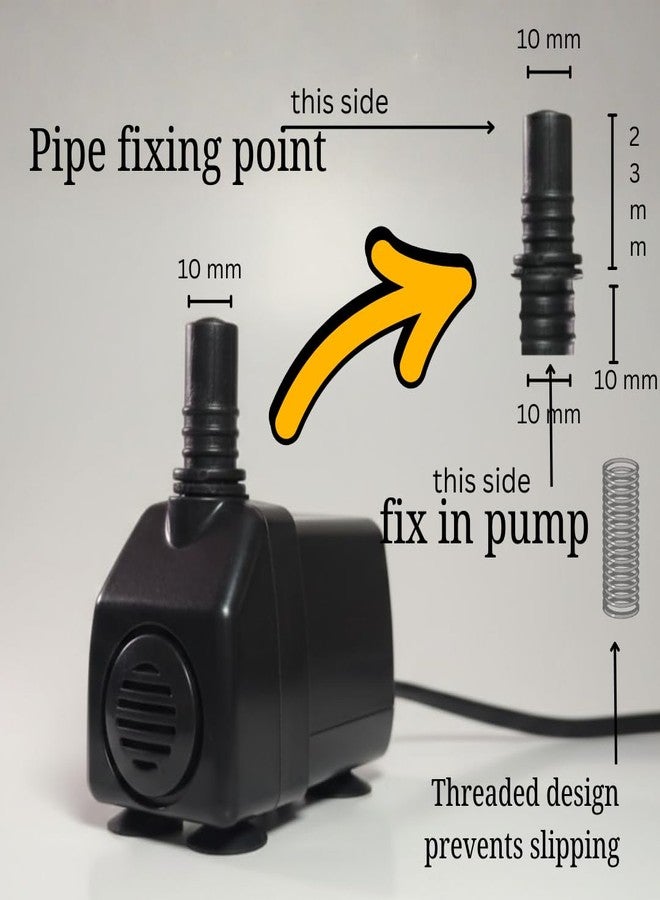 VAYOLIN 9W Cooler Water Pump - 1.2 ft Small Lifting Submersible Motor for Aquarium, Small Personal Air Cooler, Fountain, Fish Tank & Hydroponics | Black - Image 2