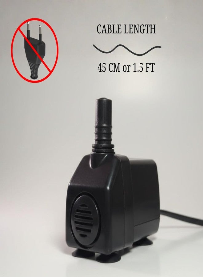 VAYOLIN 9W Cooler Water Pump - 1.2 ft Small Lifting Submersible Motor for Aquarium, Small Personal Air Cooler, Fountain, Fish Tank & Hydroponics | Black - Image 3
