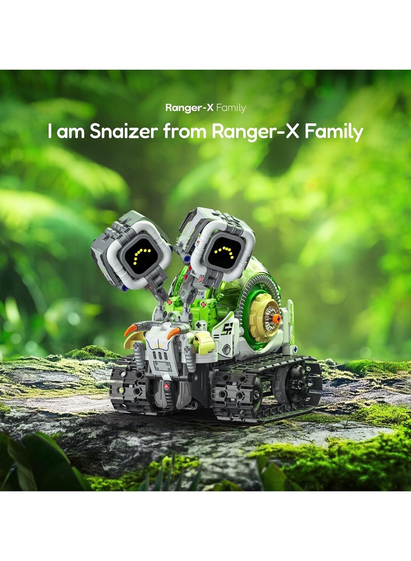 عام مجموعة أدوات بناء الروبوتات STEM، ألعاب روبوتات يتم التحكم فيها عن بُعد وتطبيقاتها للأطفال، مجموعة تقنية 3 في 1 (روبوت/حلزون/جرافة)، ألعاب تعليمية للأولاد والبنات من سن 8 سنوات فأكثر - Image 2