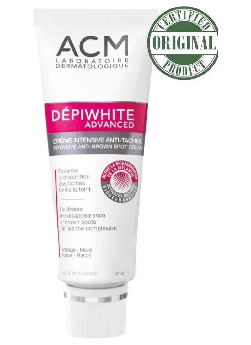 ACM Laboratoire dermatologique Depiwhite Cream Advanced, 40ml – Brightening Cream for Dark Spots & Uneven Skin Tone 40ml - Image 1
