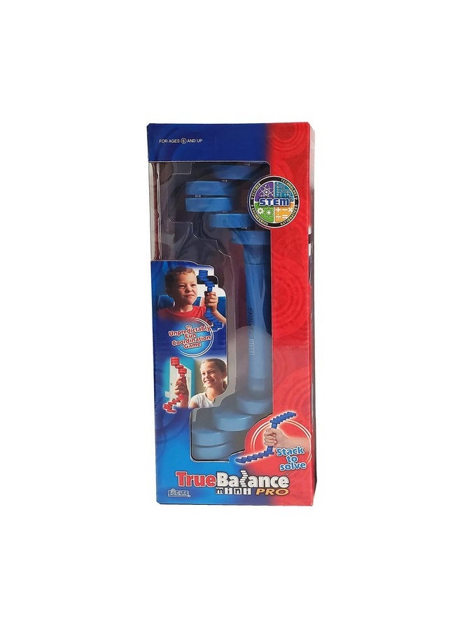 TrueBalance - Mini Pro Hand Held Balancer Coordination Game Balance Toy For Adults And Kids | Improves Fine Motor Skills (Red) (Blue) - Image 1