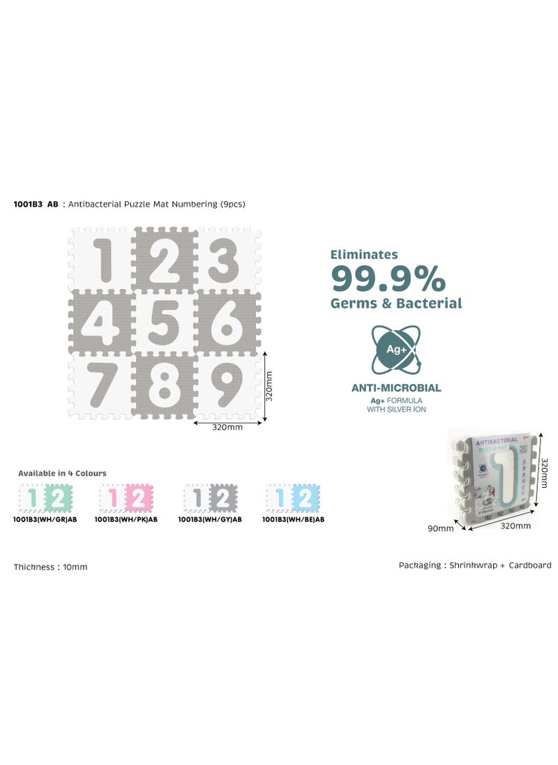 Sunta Sunta - Antibacterial Number Puzzle Mat - 9pc  - Image 3
