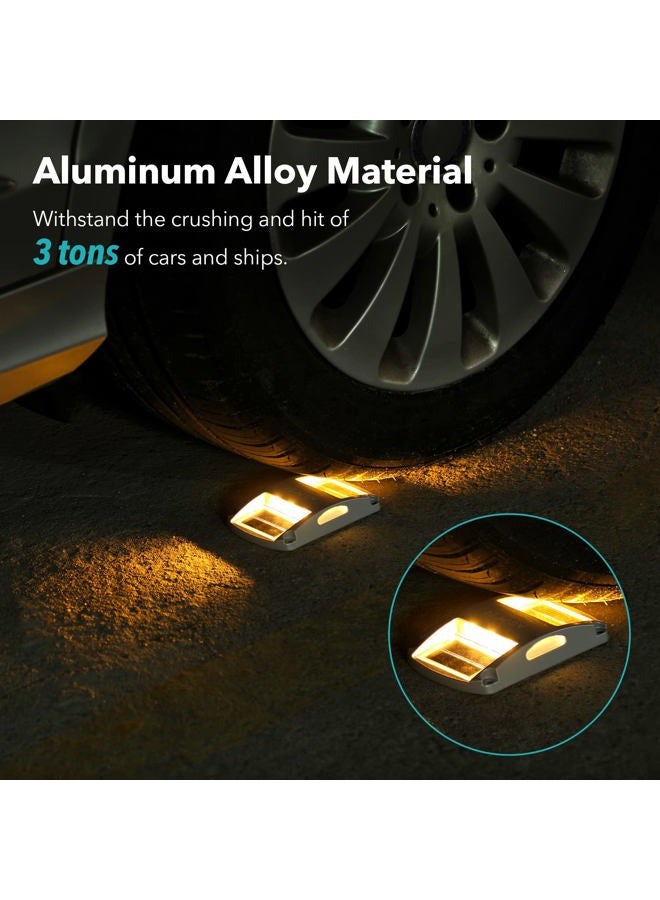 AGPtek Solar Driveway Lights 12 Pack, Solar Deck Lights Outdoor Dock Marine Lights LED Dock Lights Solar Powered Waterproof Driveway Marker Lights for Warning Step, Sidewalk, Pathway, Garden, Yard - Image 4