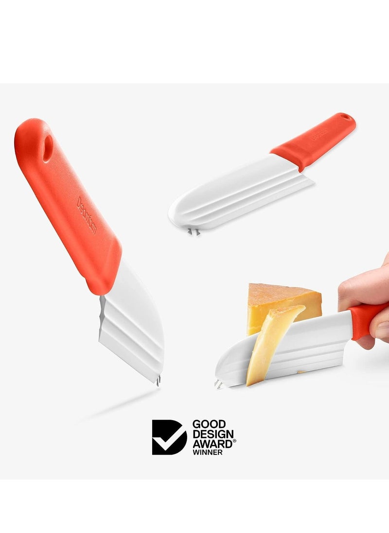 Dreamfarm - Knibble Lite - Cheese Knife Forks Nibbles, Red - Image 1