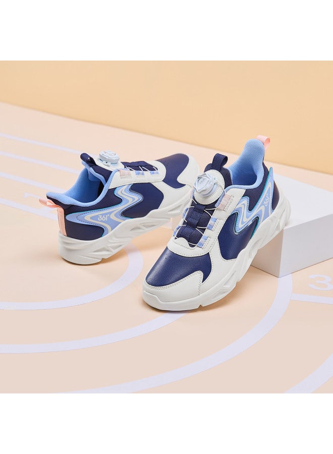 Hot Knob-buckle Sneakers】 Comfortable Sports Shoes For Boys And Girls, Spring And Autumn Styles For Mid-to-large Size Children - Image 4