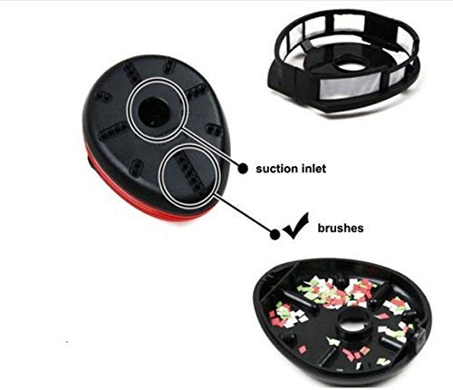 Honbay Ladybug Shaped Portable Corner Desk Vacuum Cleaner Mini Cute Vacuum Cleaner Dust Sweeper - Image 5