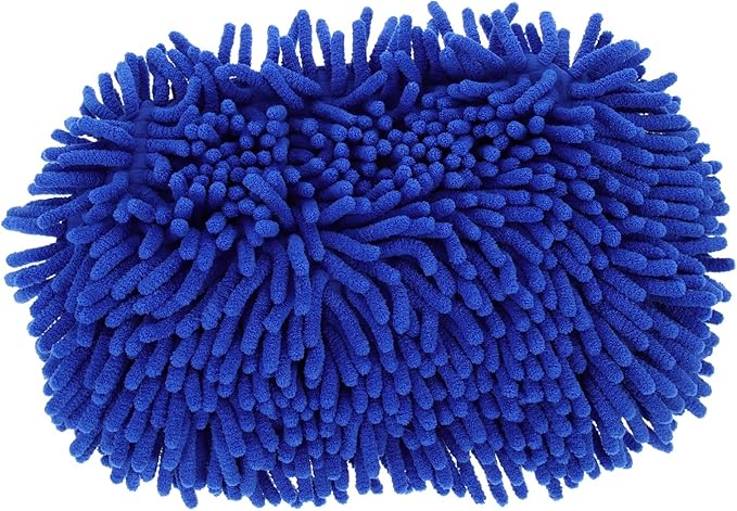 Blue Chenille Microfiber Car Wash Mop Brush Kit for Vehicle Cleaning - Image 1