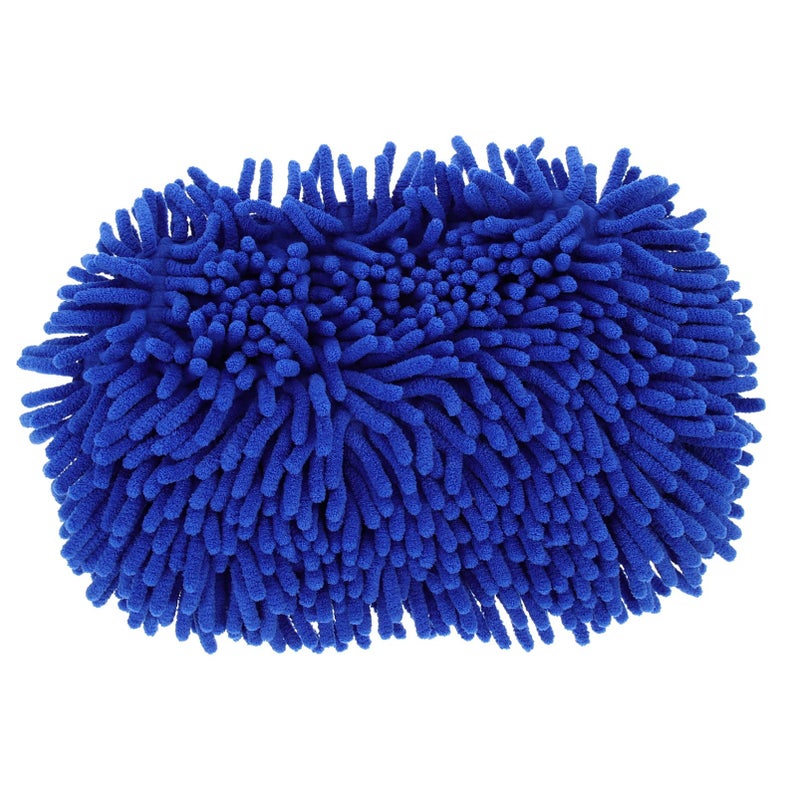 Blue Chenille Microfiber Car Wash Mop Brush Kit for Vehicle Cleaning - Image 2
