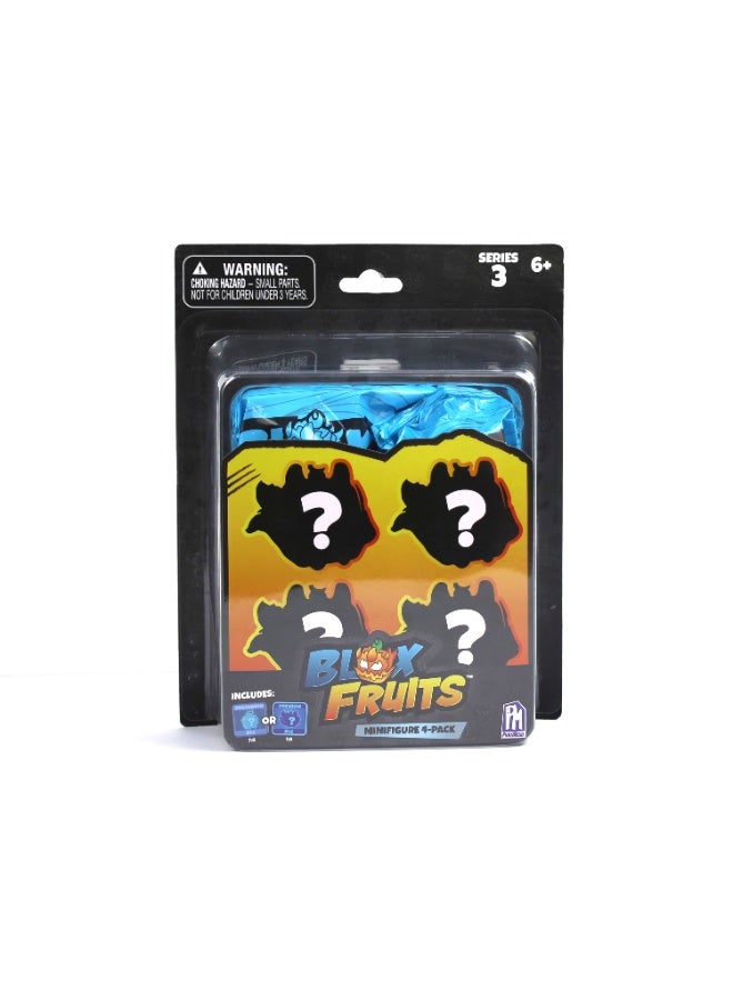 Blox Fruits Surprise Mini Figure 4-in-1 Pack Series 3, Assorted 1 Piece (Style & Color May Vary) | DLC Code Included! | Collectible Figures | Mystery Figures | Perfect for Kids, Gamers and Collectors. - Image 2