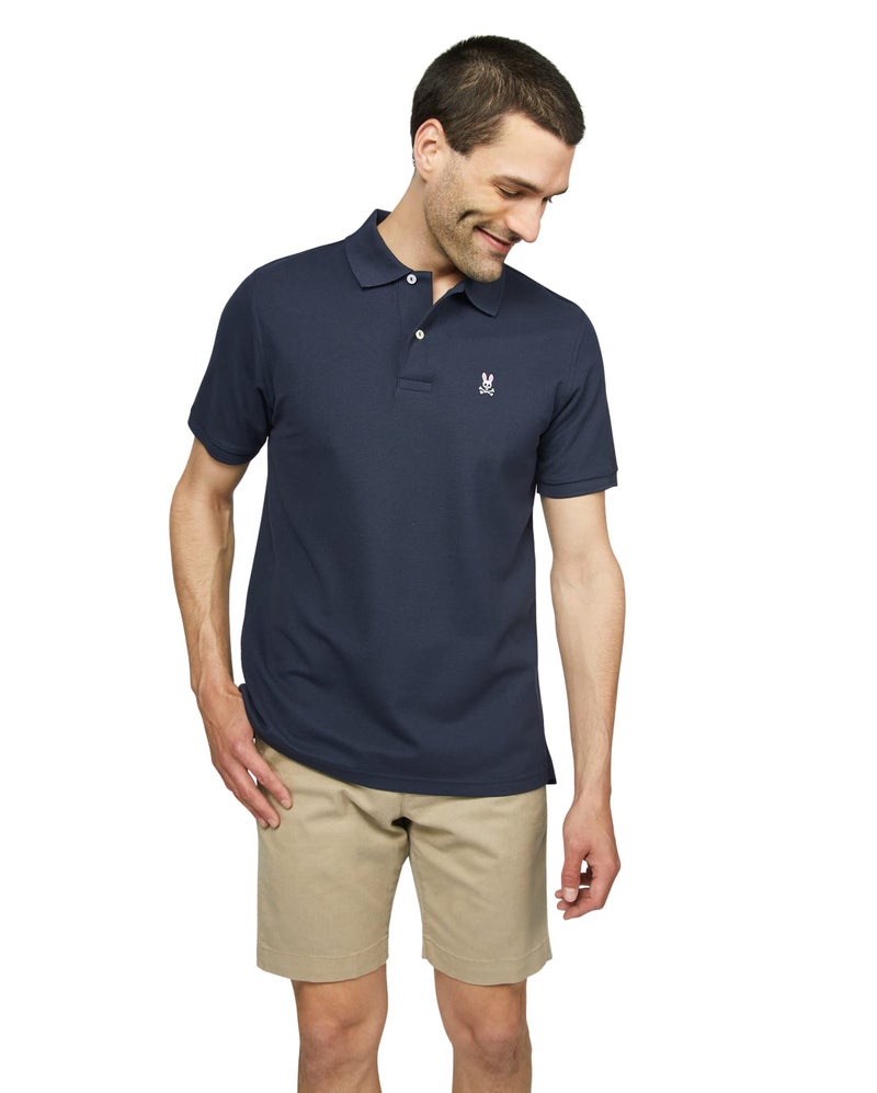 Psycho Bunny سايكو باني كلاسيك بولو نافي 2XL (رجال الولايات المتحدة 8) - Image 1