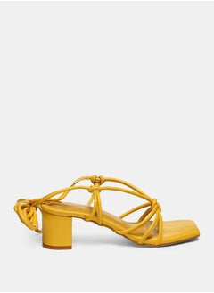 GNIST Tie Up Knot Strap Block Heel Sandals by Styli  - Image 5