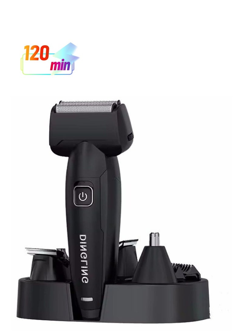 DINGLING Hair Trimmer for Men Hair Clippers 7 in 1 Set  Electric Razor for Mustache, Body, Face,and Nose - Image 1