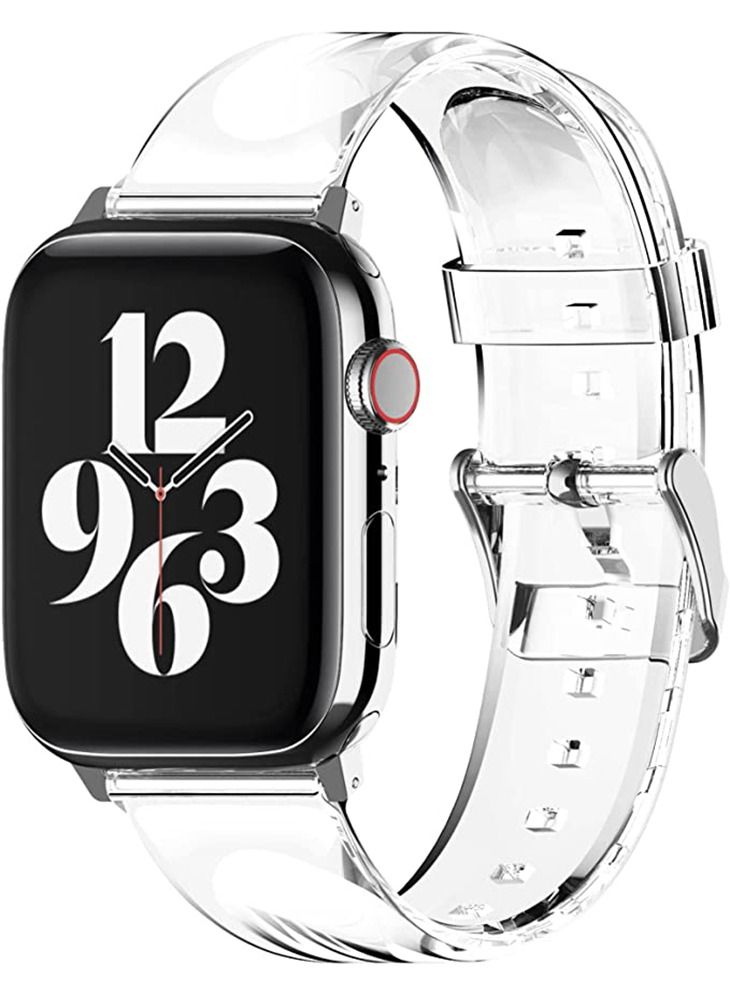 Elago Clear Band for Apple Watch Series 8/7 (41mm), Series 6/SE/5/4 (40mm) and 3/2/1 (38mm) - Clear - Image 1
