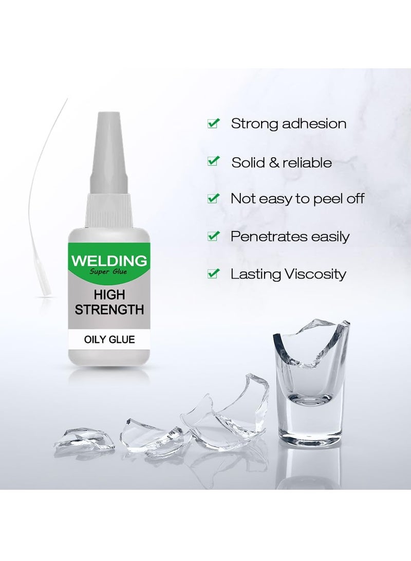 Zikra 2 Pcs Welding High-Strength Oily Glues, Multifunctional Powerful Universal Glue, Clear Oily Glue for Metal, Plastic, Wood, Ceramics, Leather, Glass (50 Grams/Bottle) - Image 5