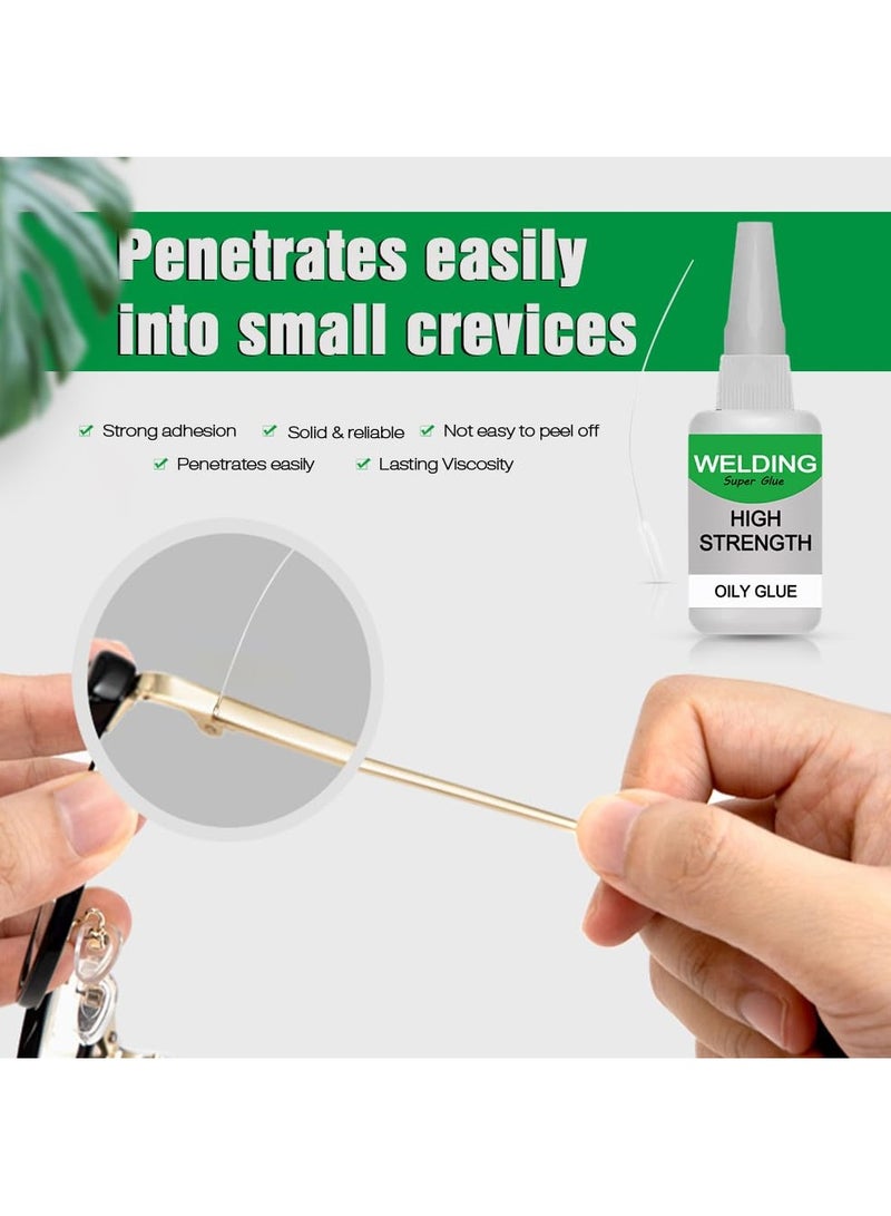 Zikra 2 Pcs Welding High-Strength Oily Glues, Multifunctional Powerful Universal Glue, Clear Oily Glue for Metal, Plastic, Wood, Ceramics, Leather, Glass (50 Grams/Bottle) - Image 3