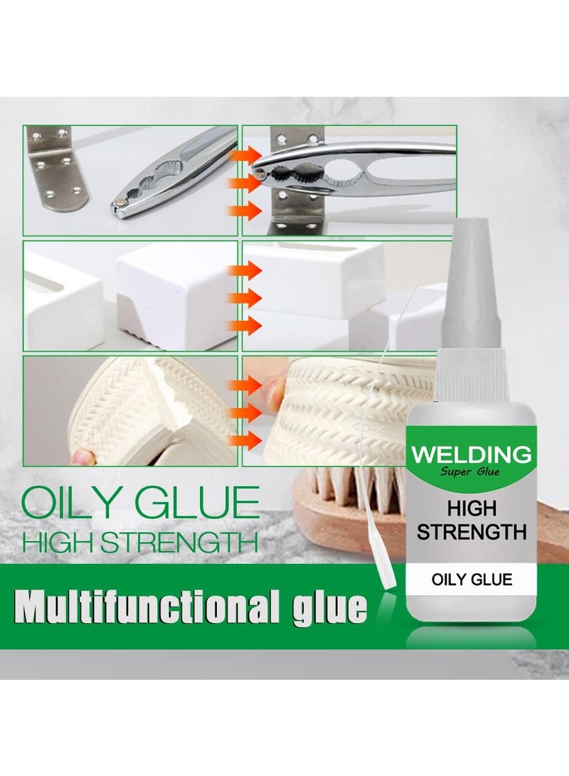 Zikra 2 Pcs Welding High-Strength Oily Glues, Multifunctional Powerful Universal Glue, Clear Oily Glue for Metal, Plastic, Wood, Ceramics, Leather, Glass (50 Grams/Bottle) - Image 4