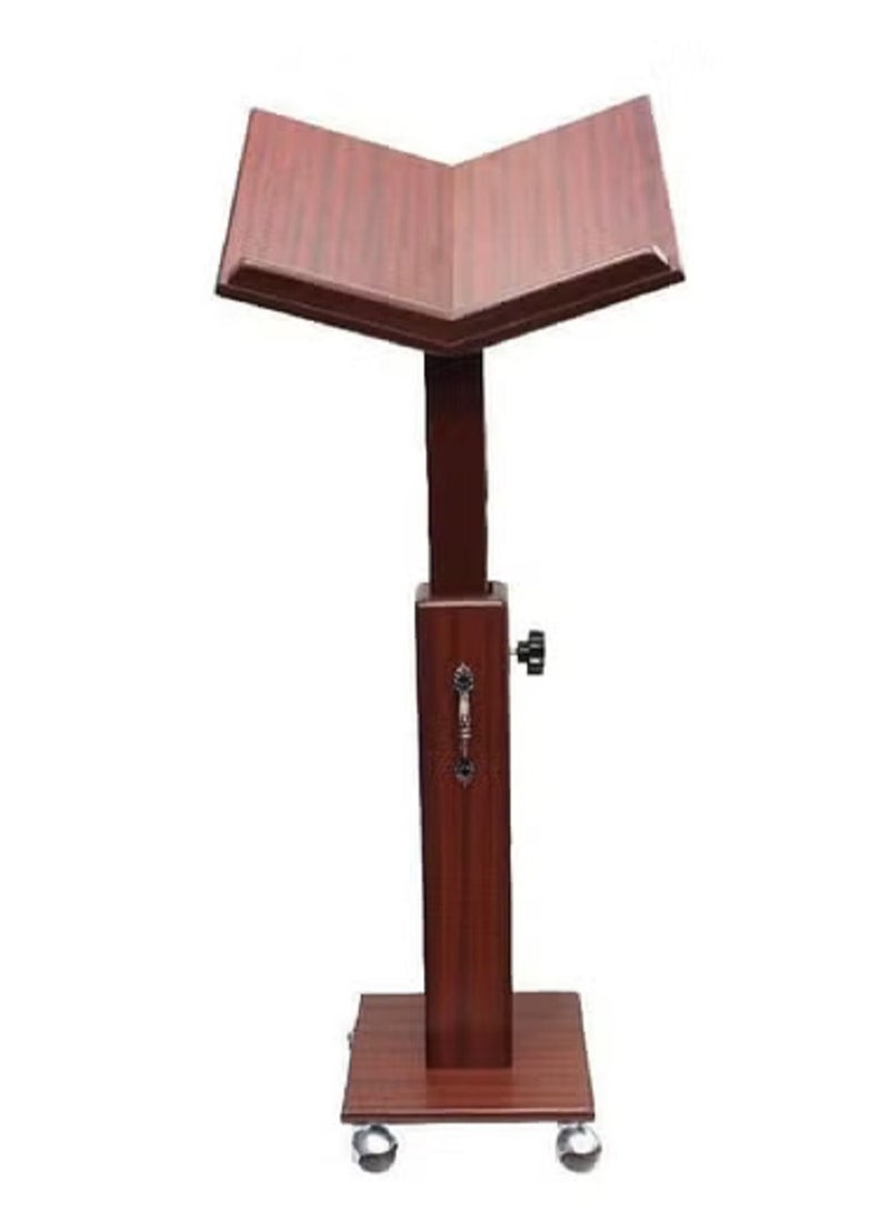 دار السلام حامل خشبي كبير قابل للتعديل | حامل كتب خشبي كبير قابل للتعديل | حامل قراءة خشبي كبير قابل للتعديل - Image 1