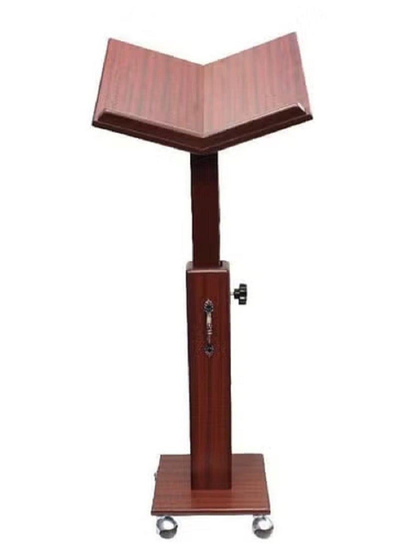 دار السلام حامل خشبي كبير قابل للتعديل | حامل كتب خشبي كبير قابل للتعديل | حامل قراءة خشبي كبير قابل للتعديل - Image 3