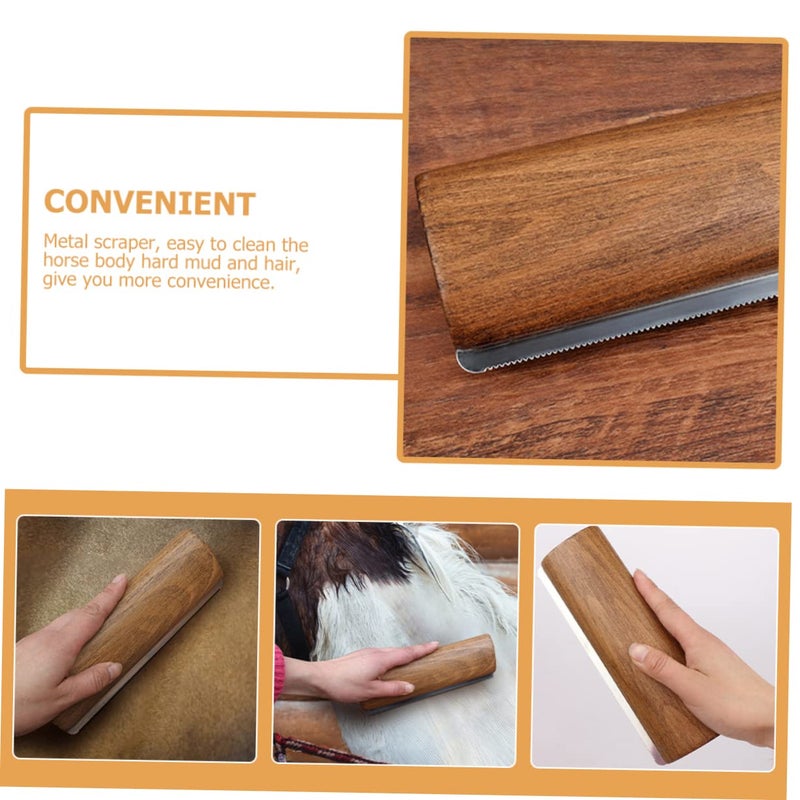 Multifunctional Metal Horse Grooming Brush Scraper for Shedding Hair Removal and Coat Care - Image 5