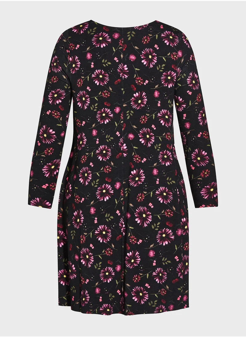 Avenue Floral Print Swing Dress
