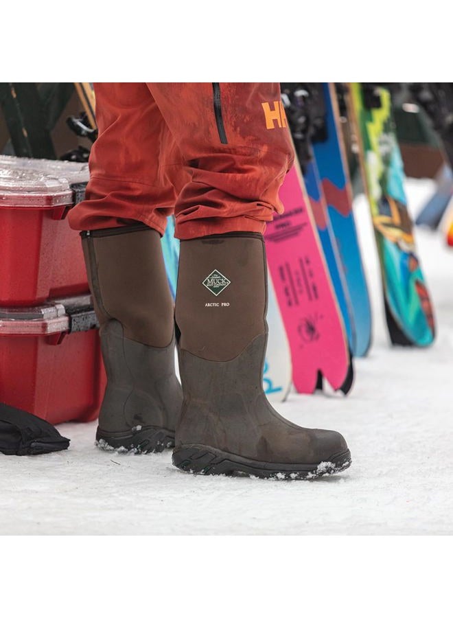 Muck Arctic Pro Tall Rubber Insulated Extreme Conditions Men's Hunting Boots, Bark, 5 M US, Bark, 5 - Image 3