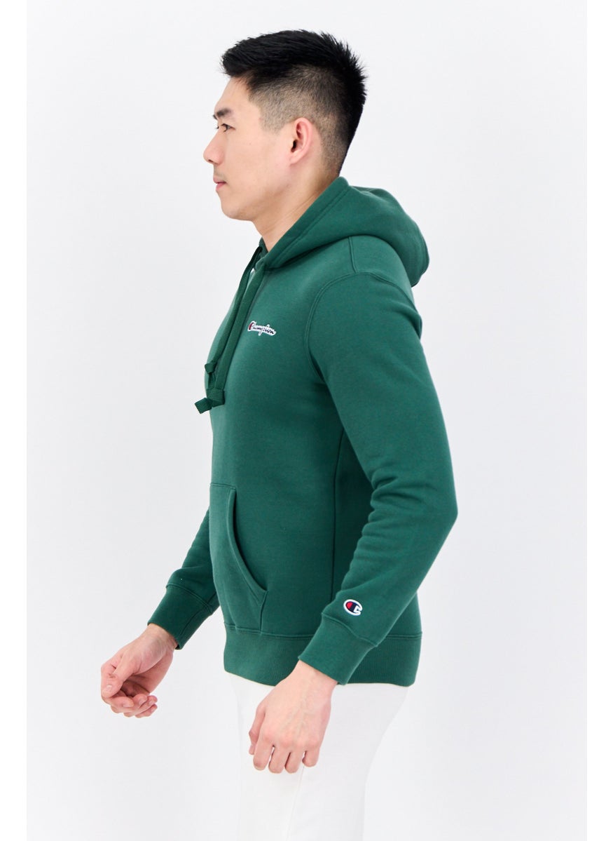 Champion Men Comfort Fit Long Sleeve Outdoor Sweatshirts, Green  - Image 2