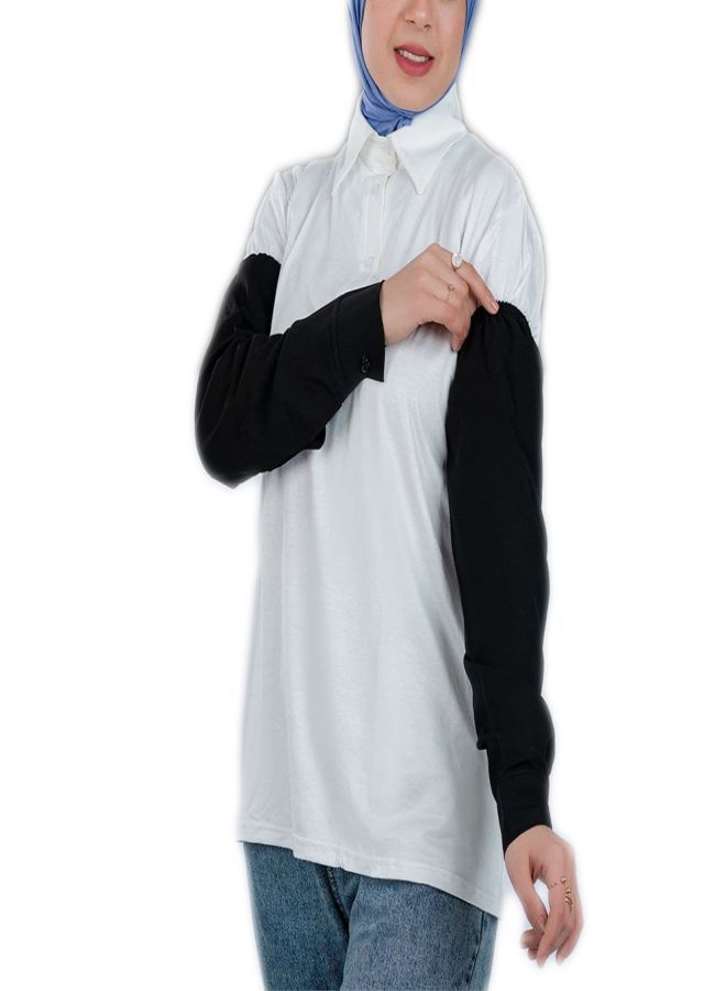 Fatah Hidden Shirt - Wrist - Black Color for Women - Image 2