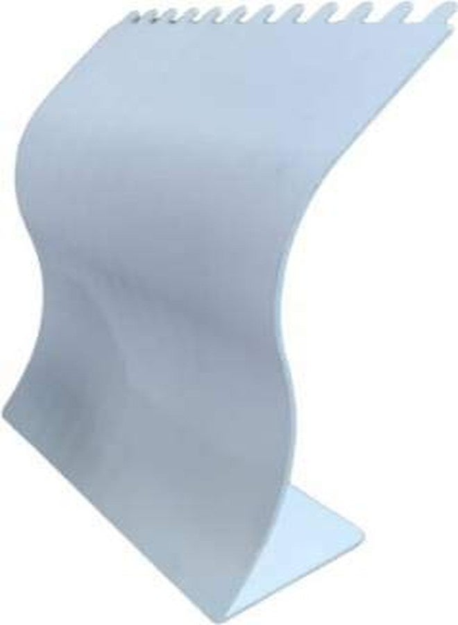 dss Jewels (White) Plastic Chain Necklace Display 9 Inch Stand Holder 12 Hooks Jewellery Organizer - Image 1