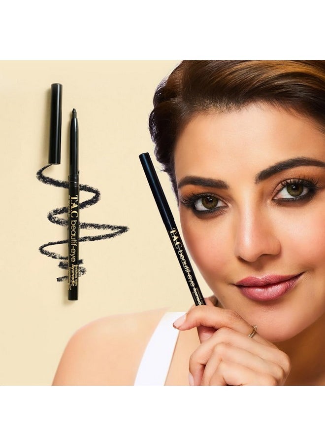 تي ايه سي - ذا ايوريدا كو. قلم كحل أسود من Beautif-Eye - أسود مكثف، مقاوم للتلطخ، مقاوم للماء، بلمسة نهائية غير لامعة - يدوم طويلاً حتى 24 ساعة - قلم كحل بضربة واحدة للنساء  - Image 2