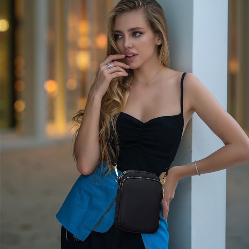 JANKS Small Crossbody Bag for Women Mini Cell Phone Bag Travel Pouch Wallet Purses Adjustable Over Shoulder Strap - Image 2