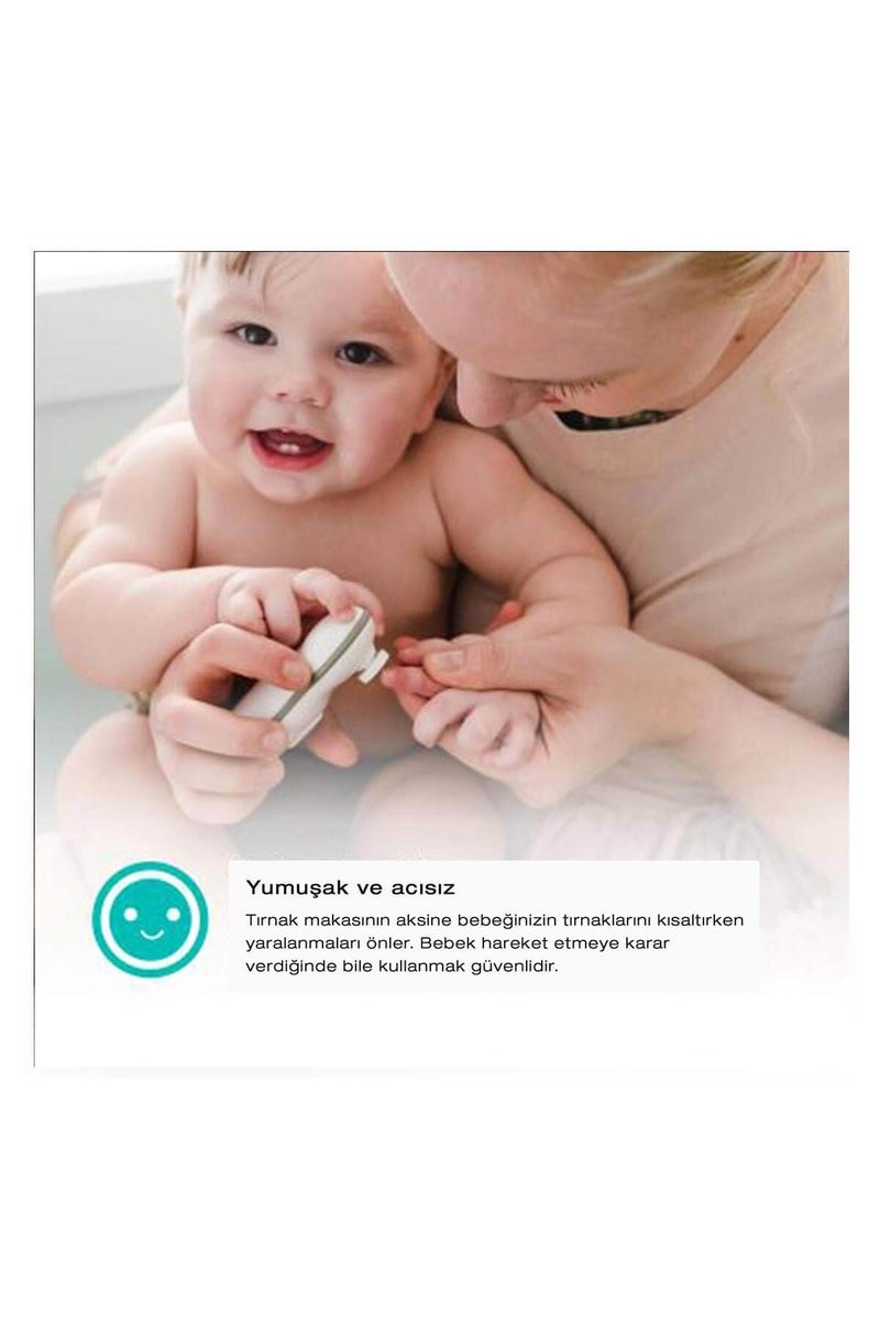 bblÃ¼v - TrimÃ¶ - Baby Nail Trimmer Electric - Baby Nail File for Newborn and Toddler (0 to 12 Months+), Gentle and Quiet Fingernail and Toenail Clippers, Original Trimo Kit (Pack of 1) - Image 2