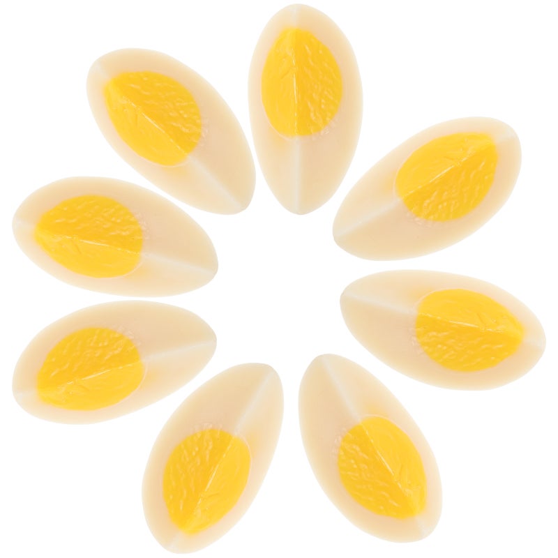 8pcs Artificial Boiled Fake Boiled Simulation Boiled Slice Model Simulation Food Toys - Image 1